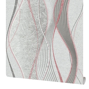 Обои бумажные Московская обойная фабрика Юрмала серые 0.53 м 235462-5